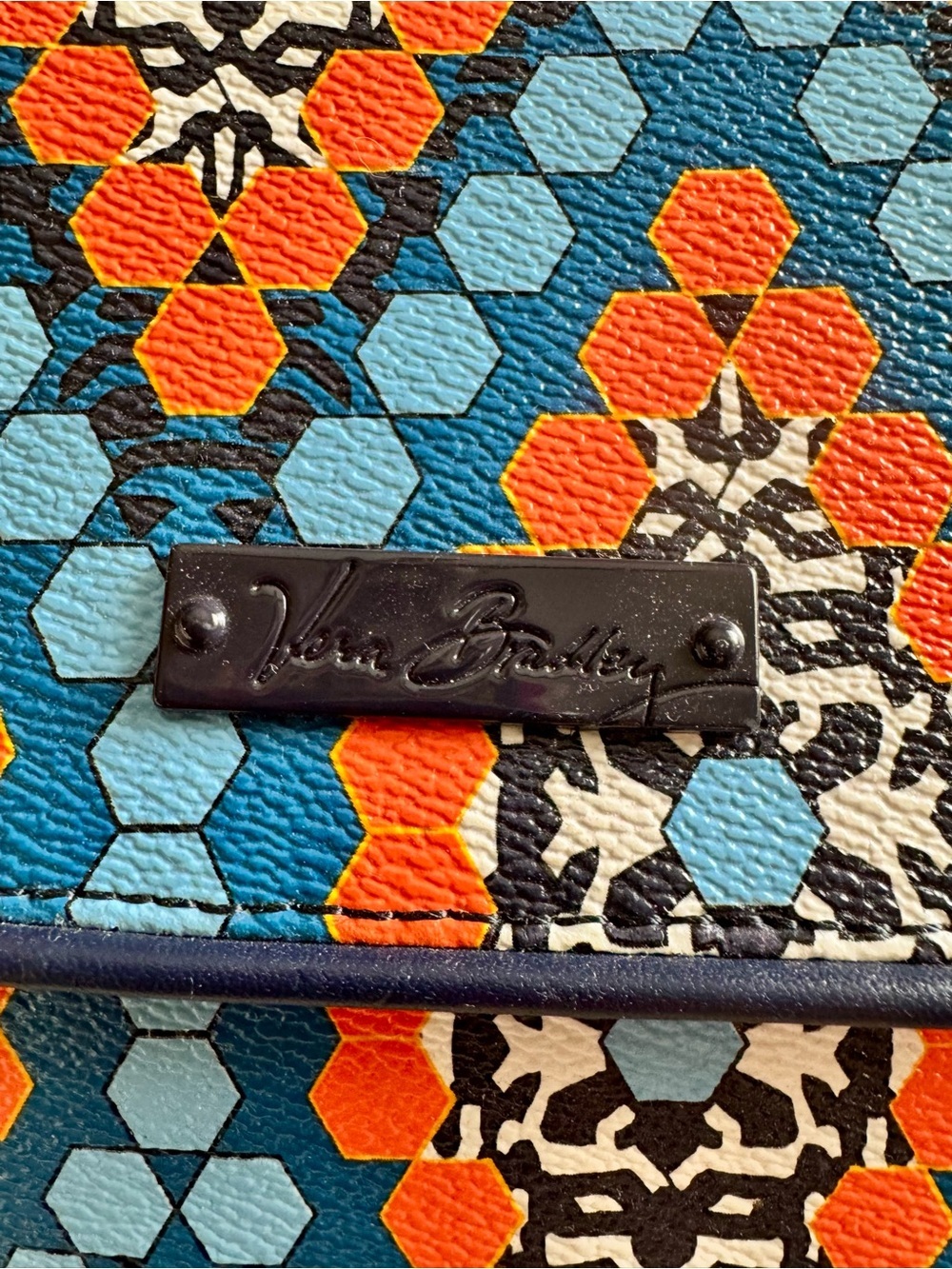Blue & Orange Patterned Vera Bradley Crossbody - Picture 2 of 7